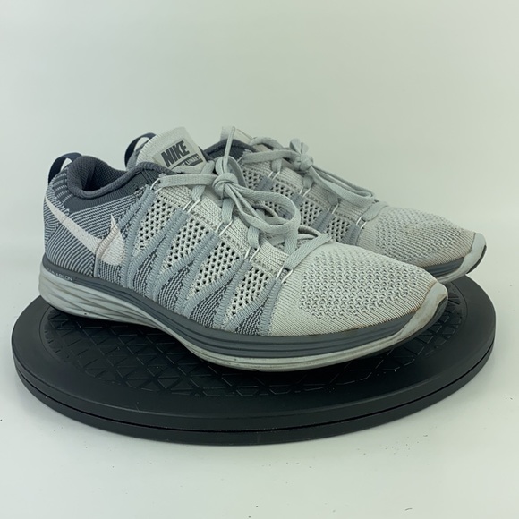 Nike Flyknit Lunar 2 Gray/White Running Shoes 620658-011 Women's Size 8.5 - Picture 4 of 13